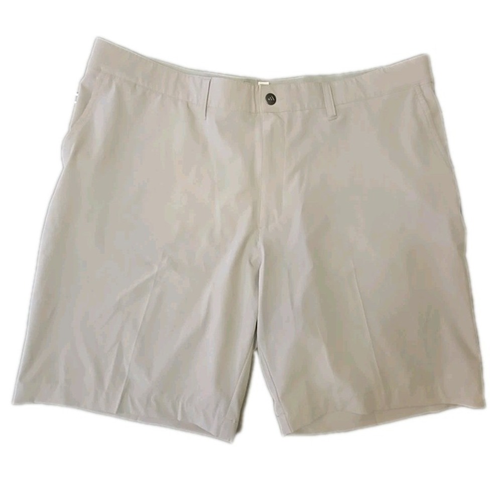 ADIDAS Golf Shorts Mens 40 Gray Flat Front Performance Stretch Lightweight Short